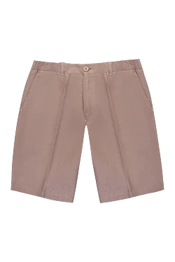 Шорты изо льна коричневые мужские