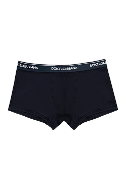 Black men's boxer briefs made of cotton and elastane