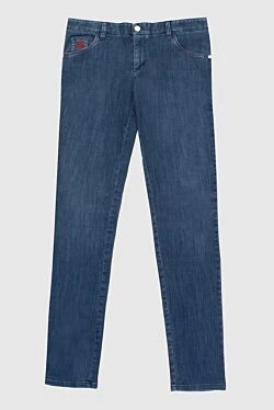 Blue cotton jeans for men