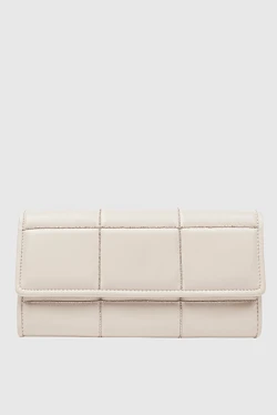 White leather wallet for women