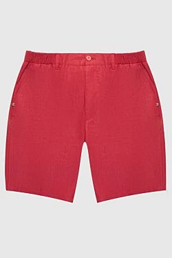 Шорты из льна красные мужские