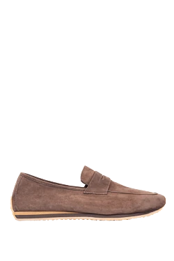 Brown suede drivers for men