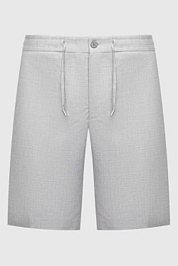 Ерлерге арналған сұр жүннен жасалған шорт