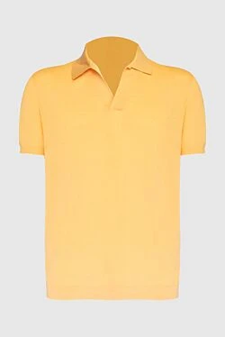 Cotton polo yellow for men