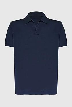 Cotton polo blue for men