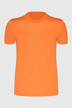 Orange cotton t-shirt for women