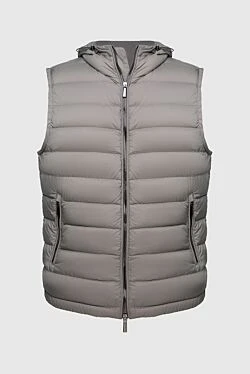 Жилет из полиамида серый мужской