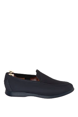 Көк күдері лоферлер табанымен бір түсті ерлерге арналған