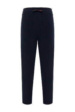 Men's blue cashmere trousers