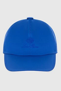 Blue polyester cap for men