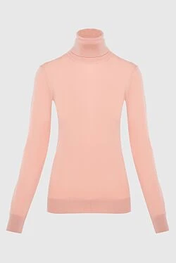 Pink cashmere golf for women