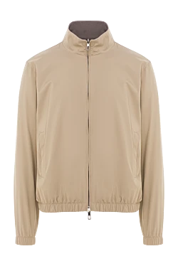 Куртка из кашемира и полиамида бежевая мужская