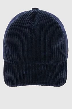 Cap made of cotton and elastane blue for men