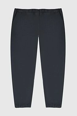 Blue cotton trousers for men