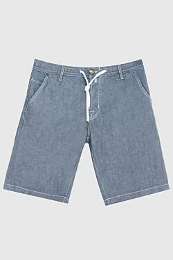 Gray cotton shorts for men