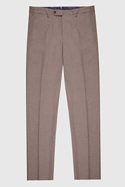 Men's beige fleece trousers