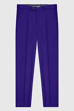 Men's purple fleece trousers