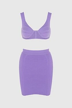 Women's purple suit with skirt