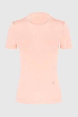 Pink cotton t-shirt for women