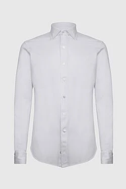 White cotton shirt for men