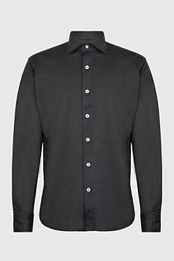 Gray cotton shirt for men