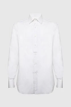 White cotton shirt for men