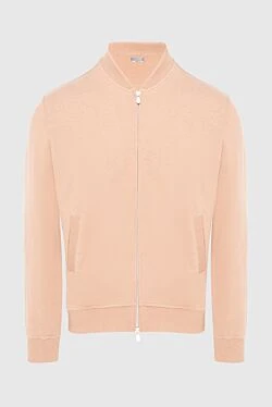 Кофта спортивная из хлопка бежевая мужская