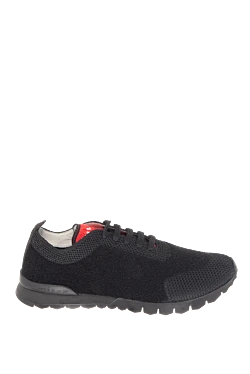 Black wool sneakers for men