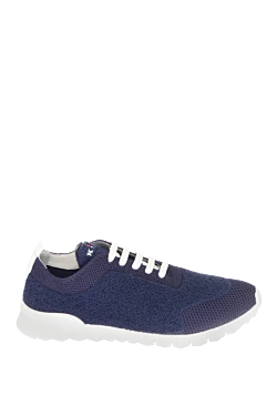 Blue wool sneakers for men