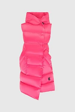 Women's pink down polyamide vest