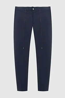 Men's blue wool trousers