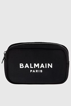 Cosmetic case made of polyester black for women