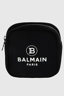 Cosmetic case made of polyester black for women