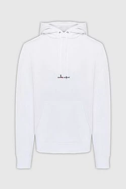 Men's cotton hoodie white