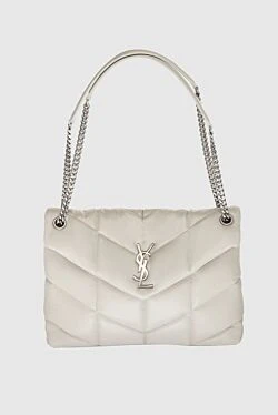 White leather bag for women