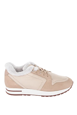 Beige sneakers for women