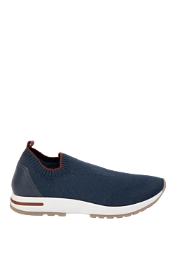 Blue wool sneakers for men