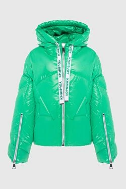 Women's green polyamide down jacket