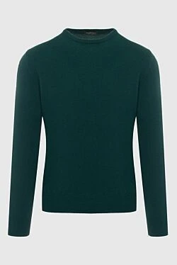 Cashmere jumper green for men