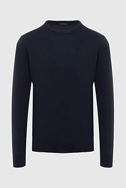 Cashmere jumper blue for men