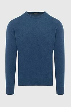 Cashmere jumper blue for men