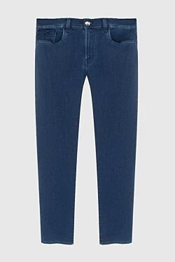 Cotton and polyester jeans blue for men