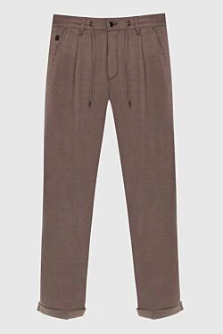 Trousers Casual woolen brown for men