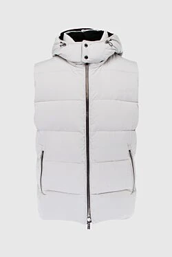 White polyester vest for men