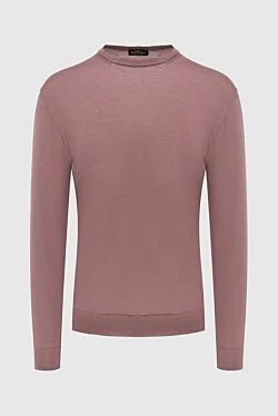 Wool jumper pink for men