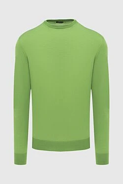 Wool jumper green for men