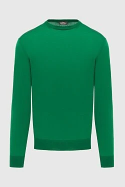 Wool jumper green for men