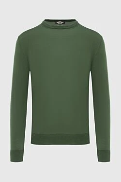 Wool jumper green for men