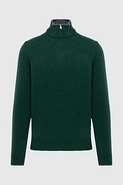 Green wool troyer for men