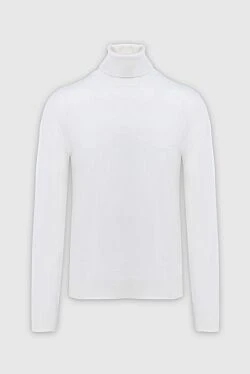 White cashmere golf for men